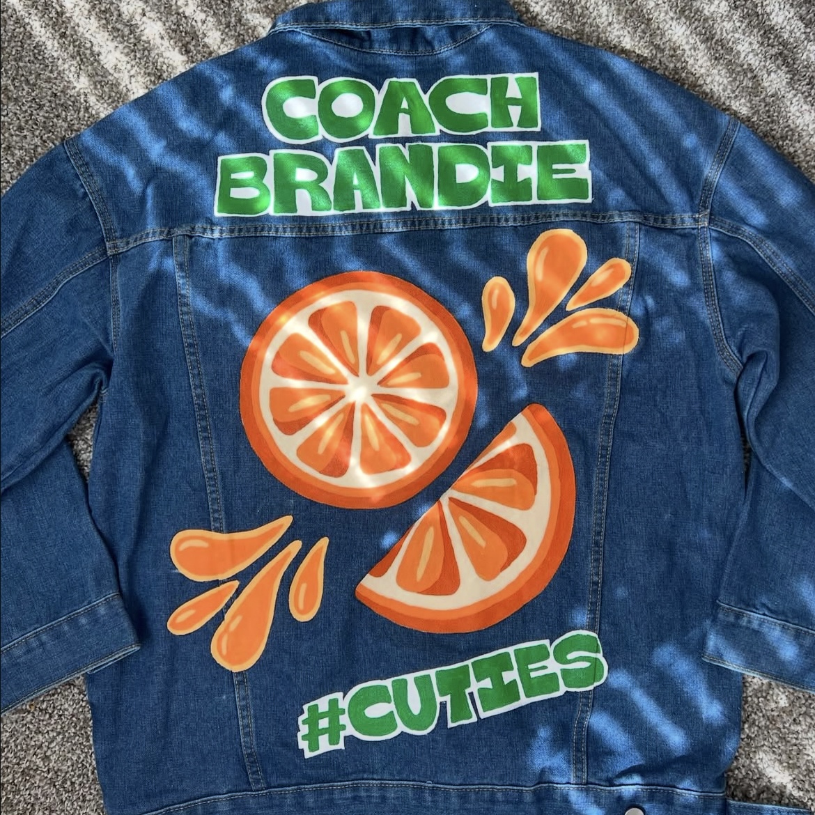 painted jean jacket