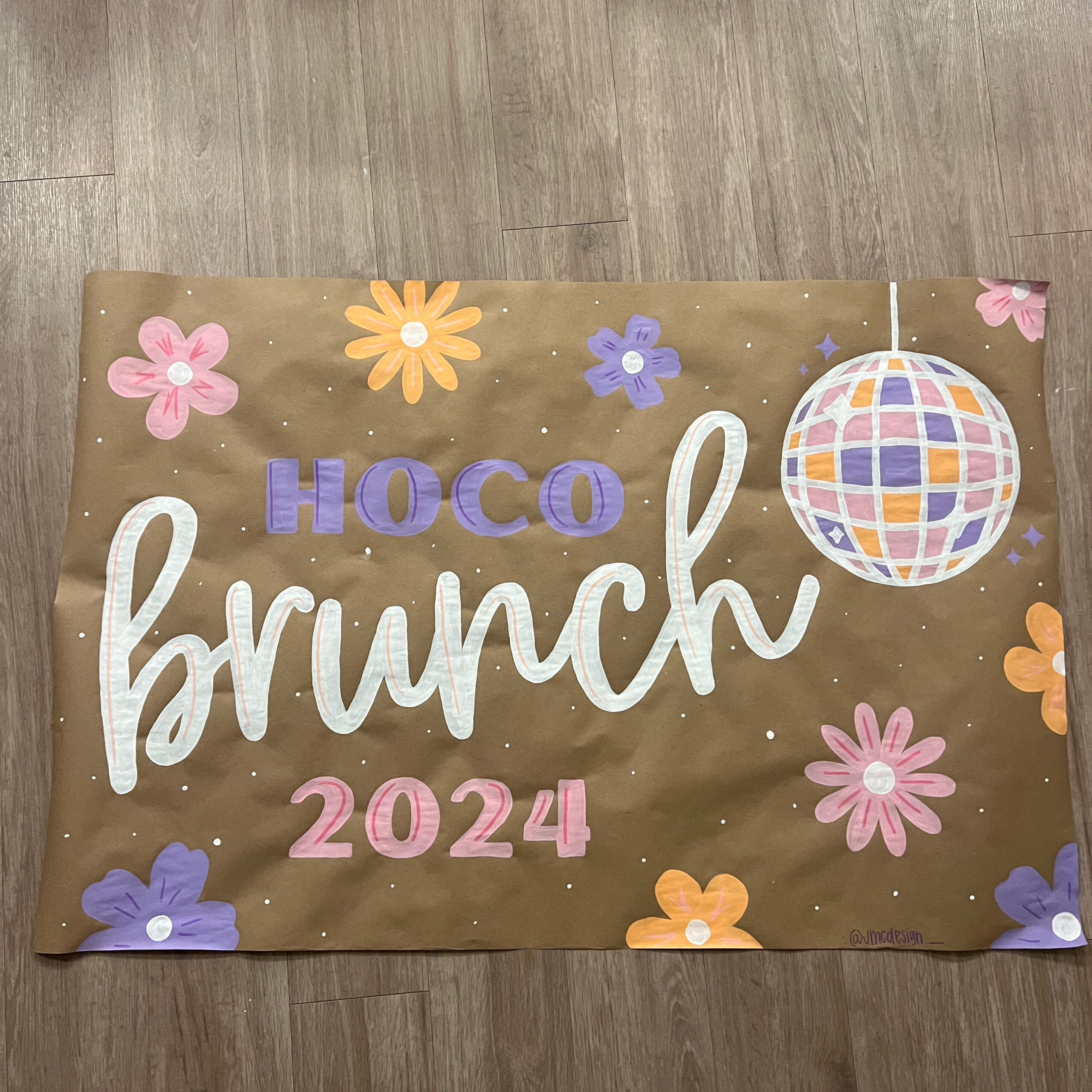 painted banner small homecoming brunch